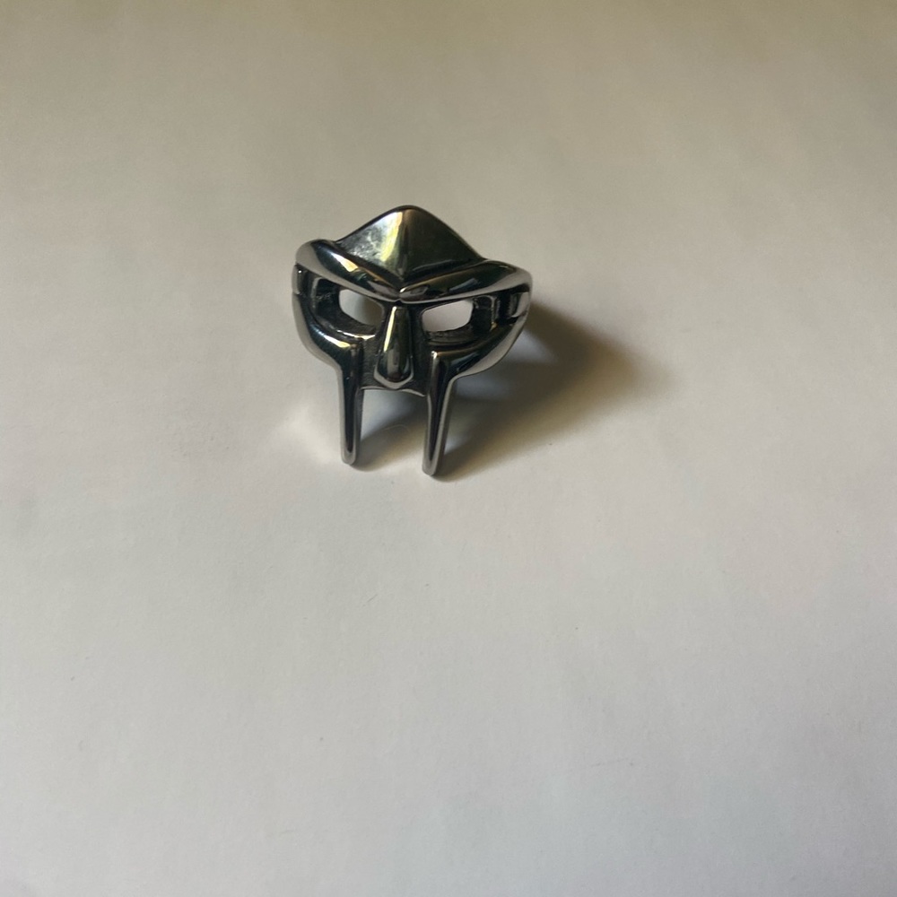 MF DOOM silver ring, men’s size 11